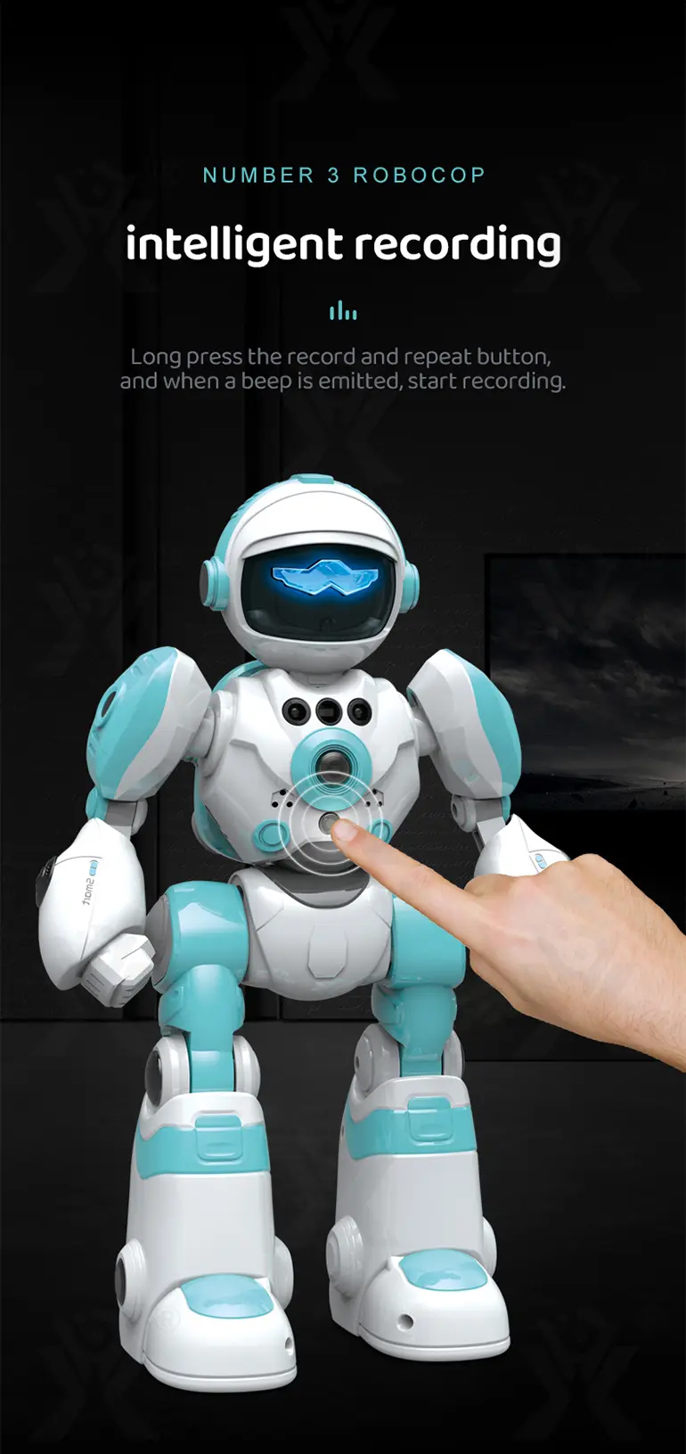 Intelligent Voice Robot Toy In Bulk, RC Control, AI Robot Toy (TB-4162532) — illustrated product details, panel 3