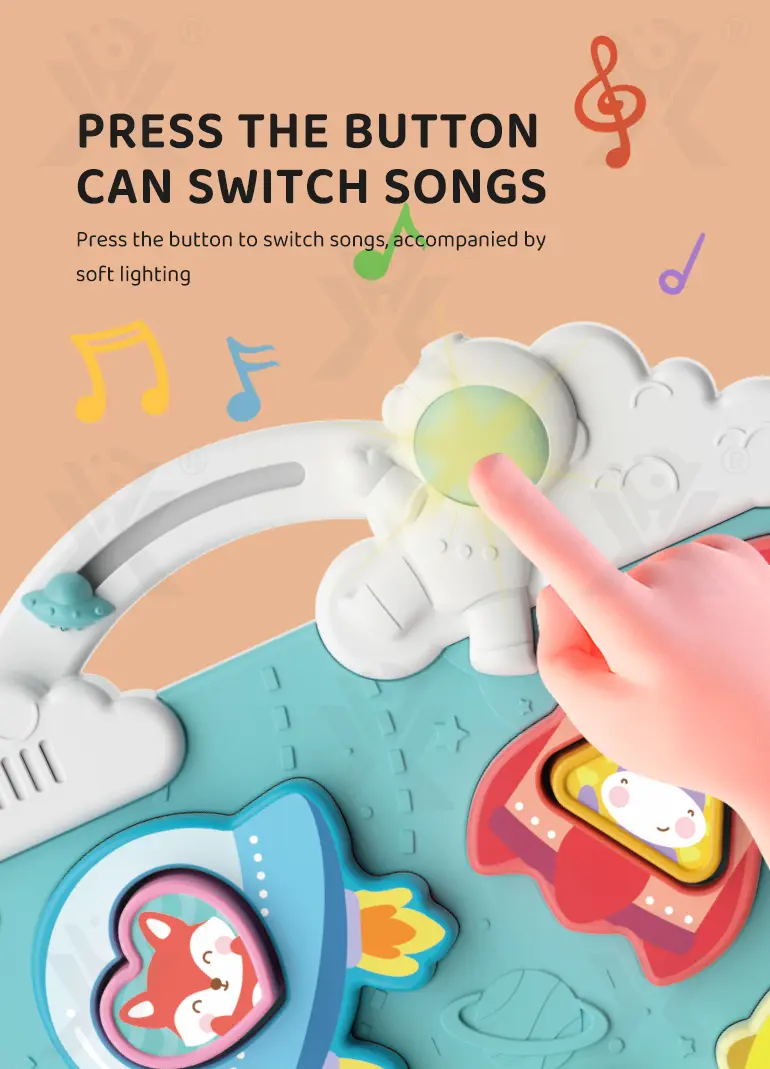 Astronaut Theme Cognition Board Toy With Light, Sound & Shape Learning (TB-5026457) — illustrated product details, panel 4