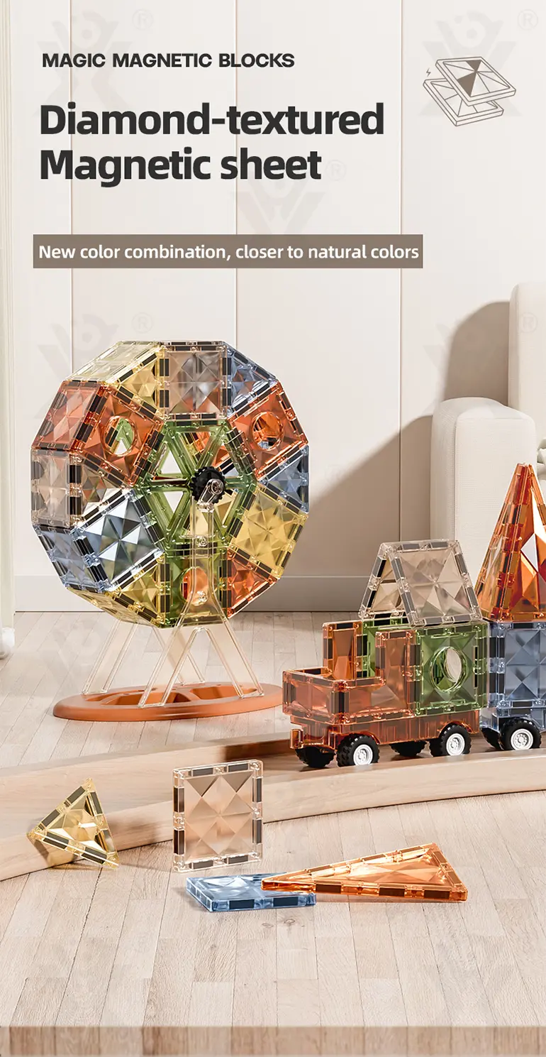 Diamond Magnetic Sheet Bricks (TB-4074530) — illustrated product details, panel 1