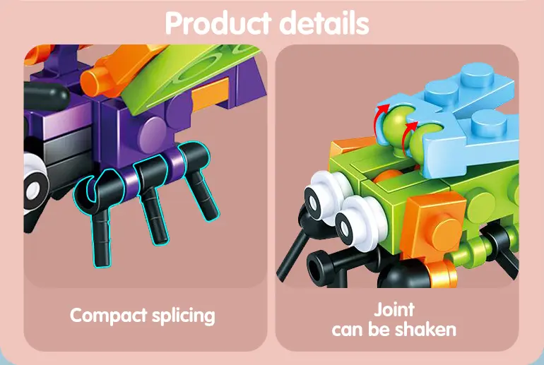 Insect Set Building Bricks For Kids Creative Playing (TB-1625160) — illustrated product details, panel 3