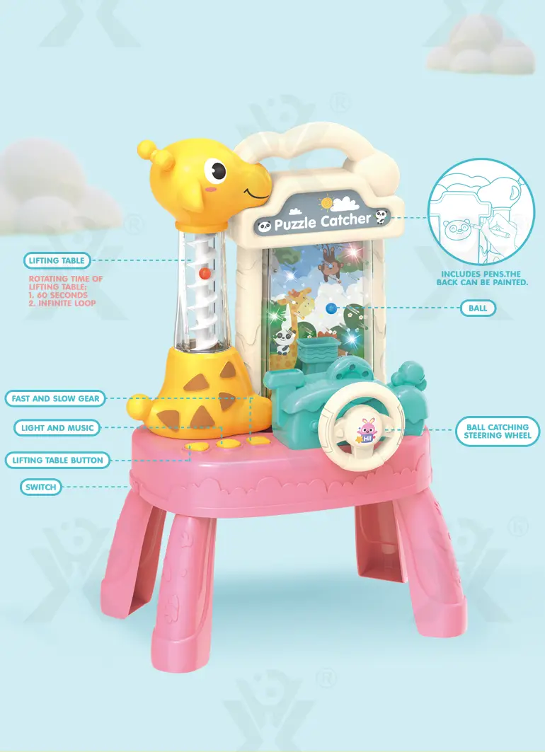 Cartoon Bean Catching Machine Toy, Educational Toy (TB-3989341) — illustrated product details, panel 6