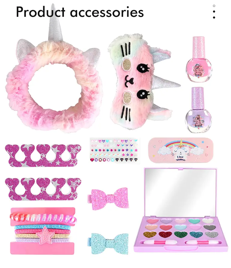 Safe DIY Makeup Set Toy For Kids, Stir Up Creativity (TB-2257309) — illustrated product details, panel 2