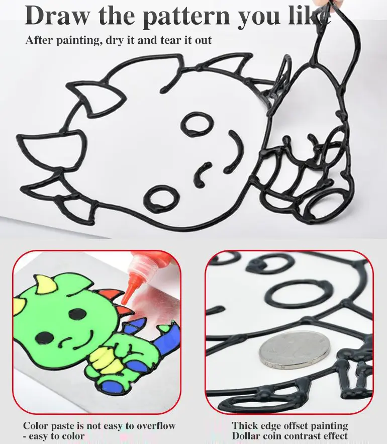 DIY Color Sticker Art Set Toy, Drawing Toy (TB-2266949) — illustrated product details, panel 2