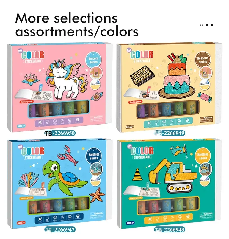 DIY Color Sticker Art Set Toy, Drawing Toy (TB-2266949) — illustrated product details, panel 4