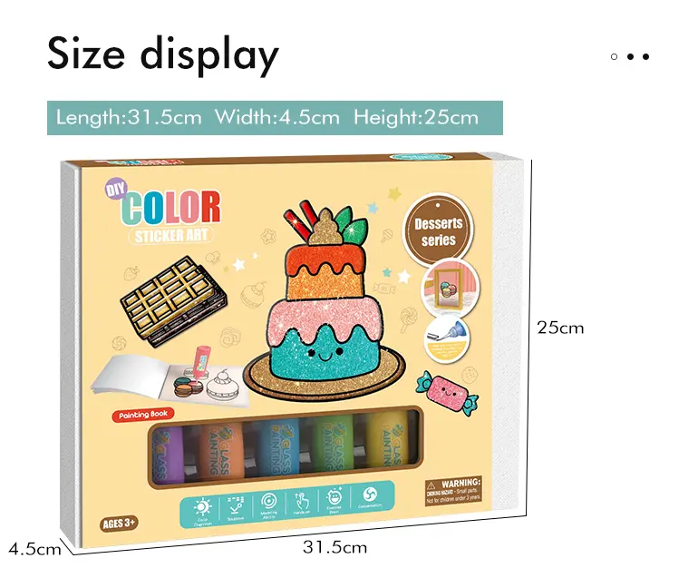 DIY Color Sticker Art Set Toy, Drawing Toy (TB-2266949) — illustrated product details, panel 5