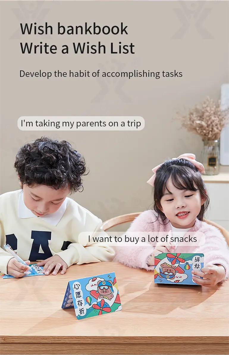 Dinosaur Piggy Bank, Transparent Deposit Box With a Wish Book, ABS Material (TB-3977830) — illustrated product details, panel 4