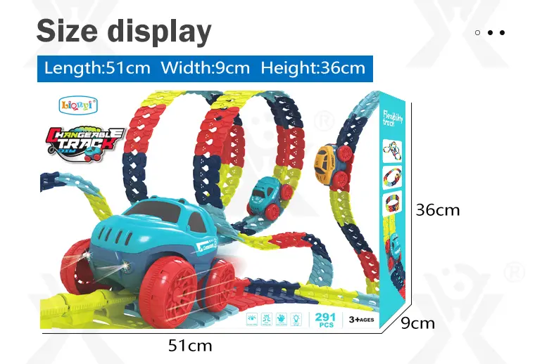 Anti-Gravity Rail Vehicle Toy (TB-2902120) — illustrated product details, panel 7