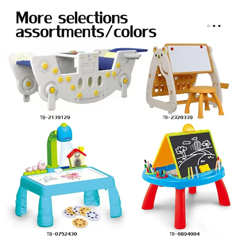 3-in-1 Study Table for Kids, Desk, Drawing Board & Bookshelf (TB-2320339) — illustrated product details, panel 4