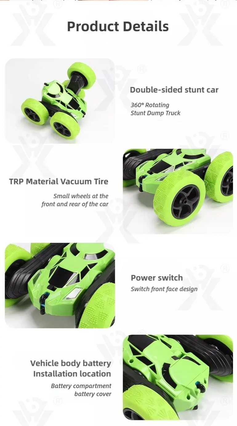 2.4G RC Double-sided Stunt Car Toy, RC Toy (TB-4894352) — illustrated product details, panel 13