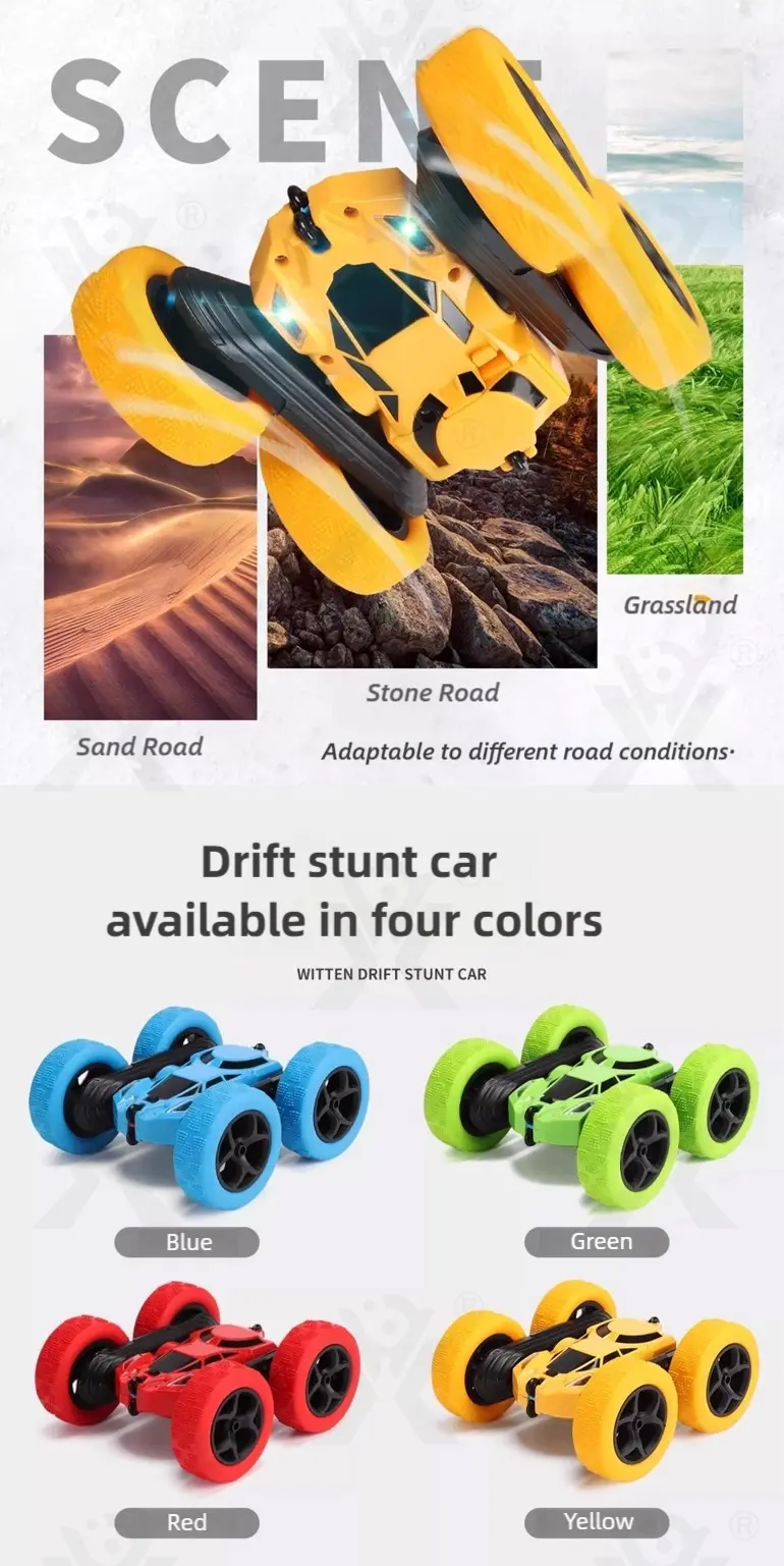 2.4G RC Double-sided Stunt Car Toy, RC Toy (TB-4894352) — illustrated product details, panel 2