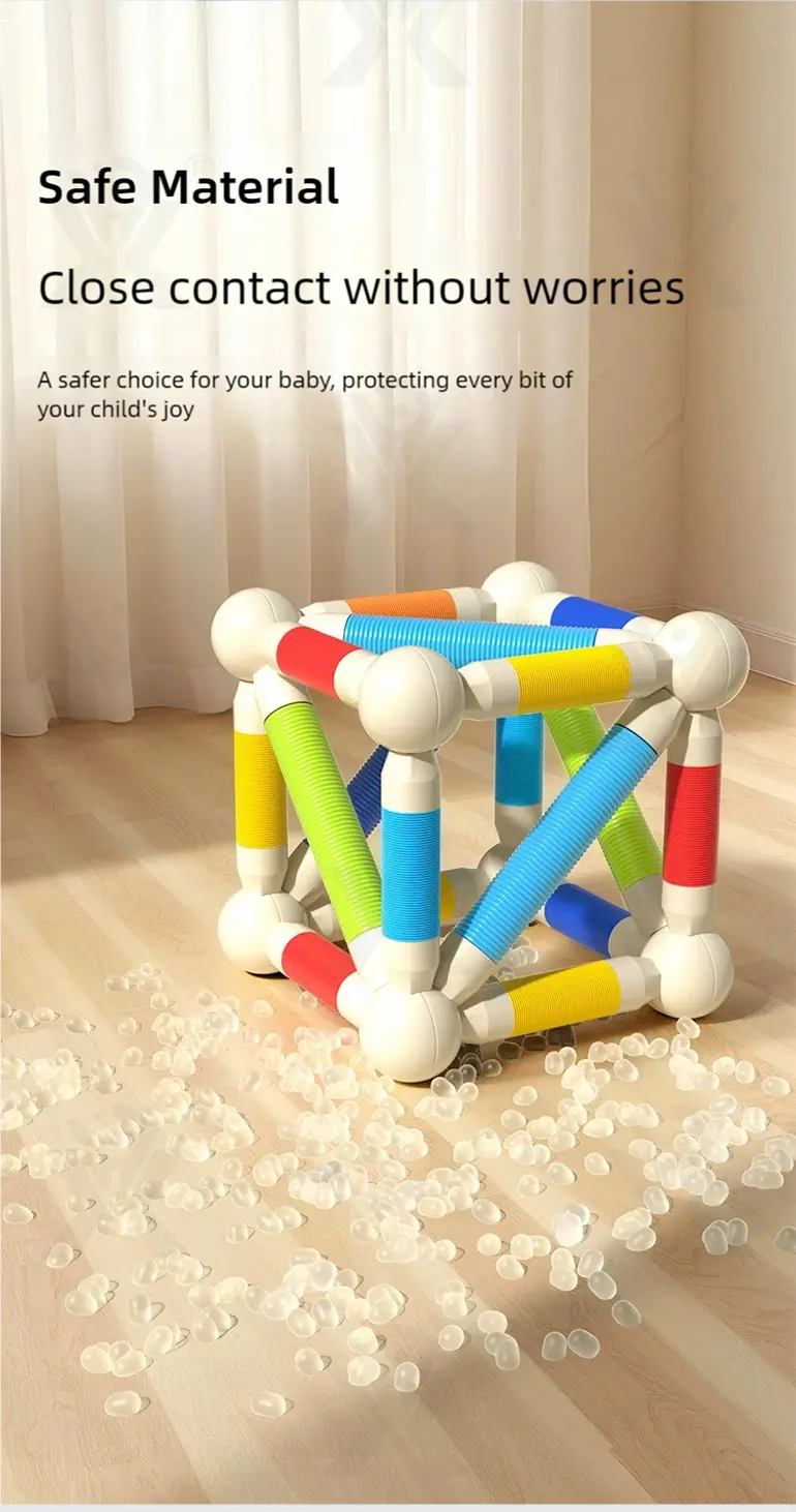 Telescopic Magnetic Rod Toys, 720° Rotation, 2D/3D Buildings Available (TB-4990386, TB-4990387) — illustrated product details, panel 6