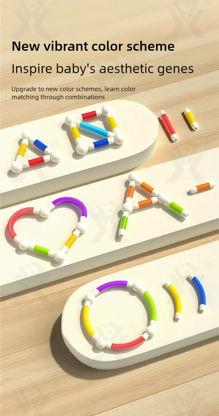 Telescopic Magnetic Rod Toys, 720° Rotation, 2D/3D Buildings Available (TB-4990386, TB-4990387) — illustrated product details, panel 8