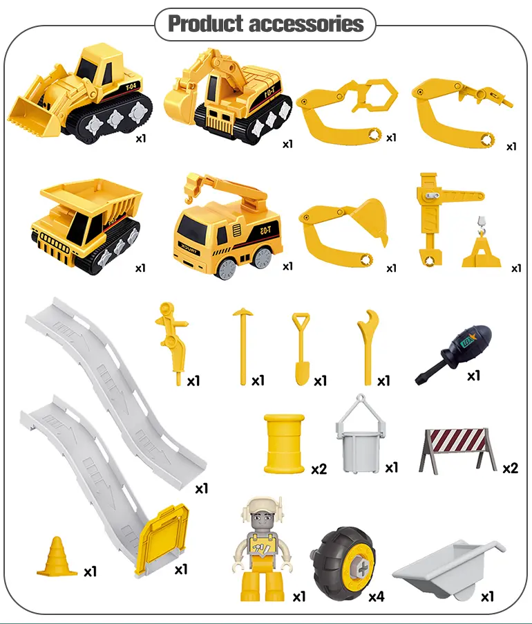 3-in-1 Track Excavator Toy, Engineering Vehicle (TB-2269465) — illustrated product details, panel 3