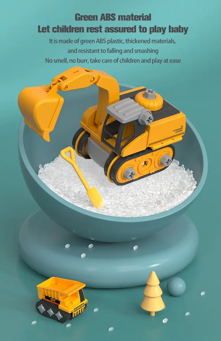3-in-1 Track Excavator Toy, Engineering Vehicle (TB-2269465) — illustrated product details, panel 5