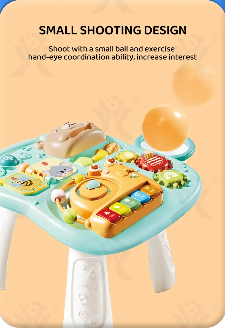 2-in-1 Baby Gaming Table Toy, 8 Activities, Sounds and Lights (TB-4985021) — illustrated product details, panel 6