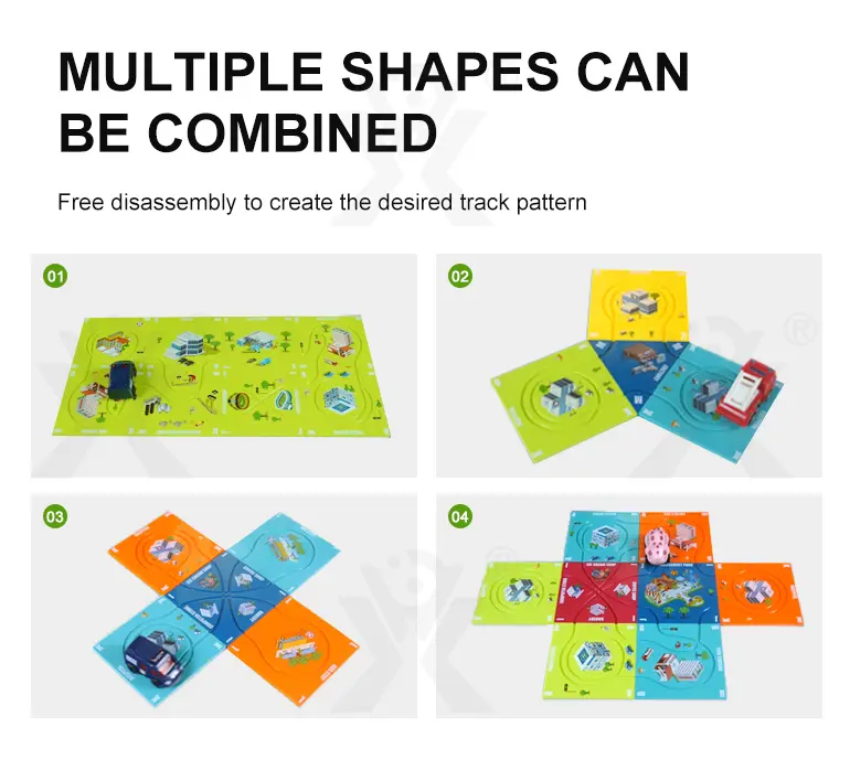 DIY Magnetic Puzzle Track Toy, Track Toy Set (TB-4171083) — illustrated product details, panel 3