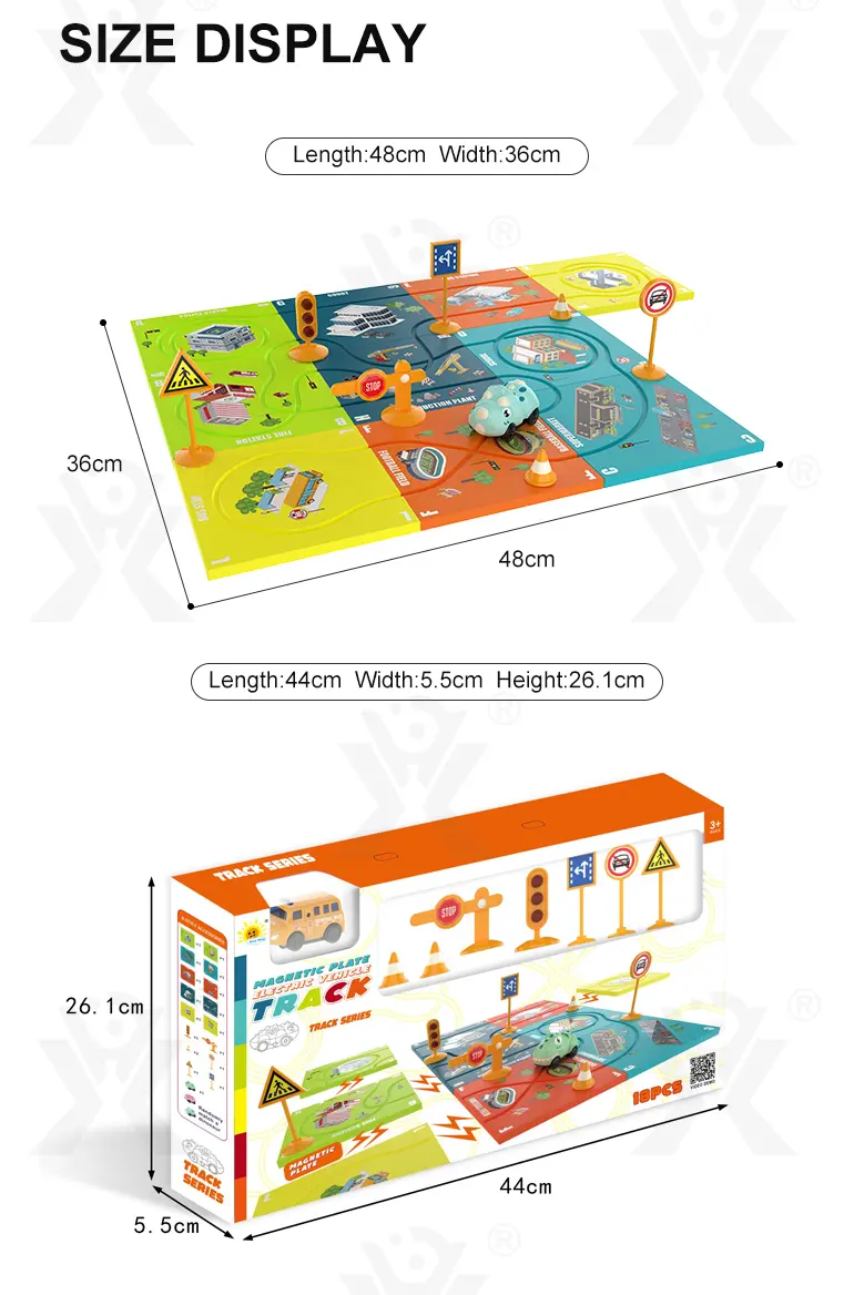 DIY Magnetic Puzzle Track Toy, Track Toy Set (TB-4171083) — illustrated product details, panel 8
