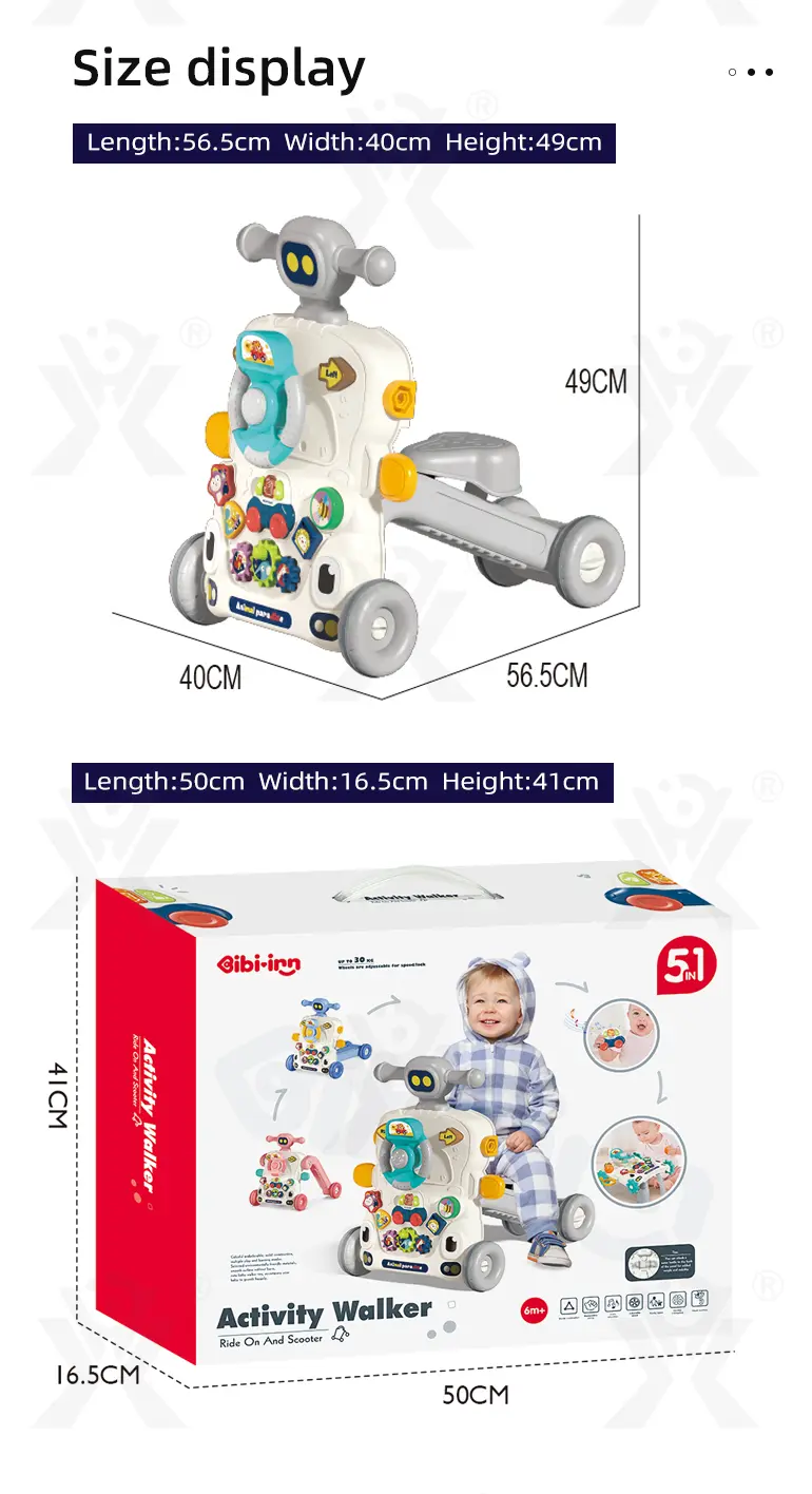 Multifunctional Baby Walker Supplier, 5-in-1, Baby Toy (TB-4156250) — illustrated product details, panel 8