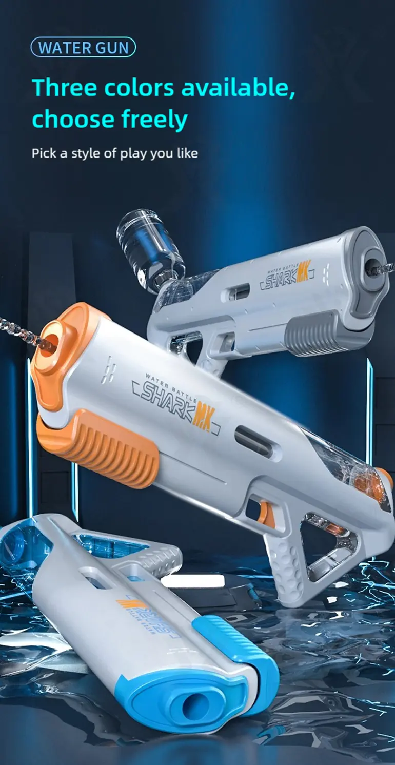 High-pressure Water Gun With Futuristic Space Appearance, 11M Range, Leak-Proof, Water Bottle Compliment (TB-5024648) — illustrated product details, panel 10