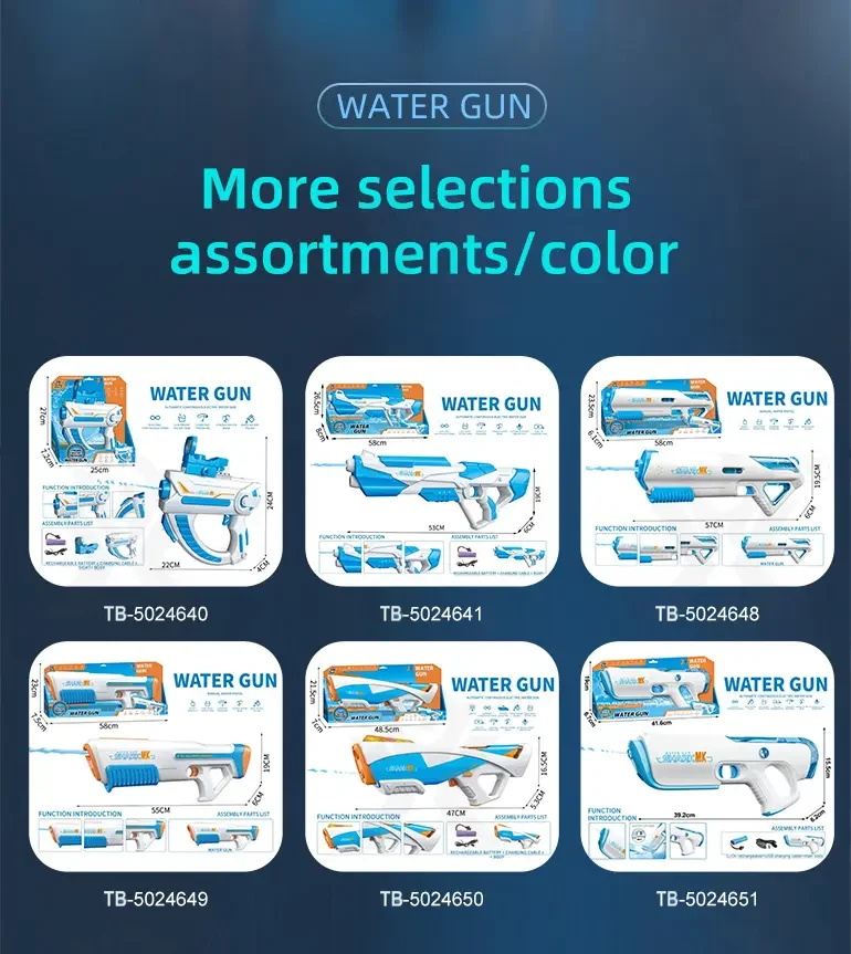 High-pressure Water Gun With Futuristic Space Appearance, 11M Range, Leak-Proof, Water Bottle Compliment (TB-5024648) — illustrated product details, panel 11
