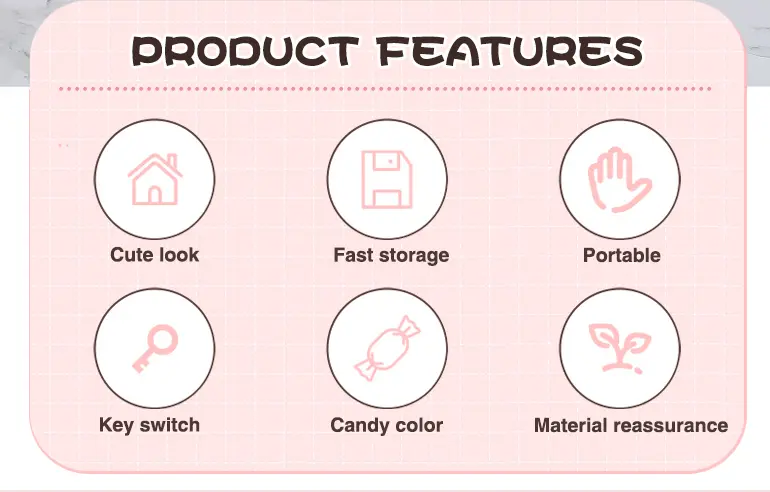 Treasure House Piggy Bank, Portable (TB-2297621) — illustrated product details, panel 2