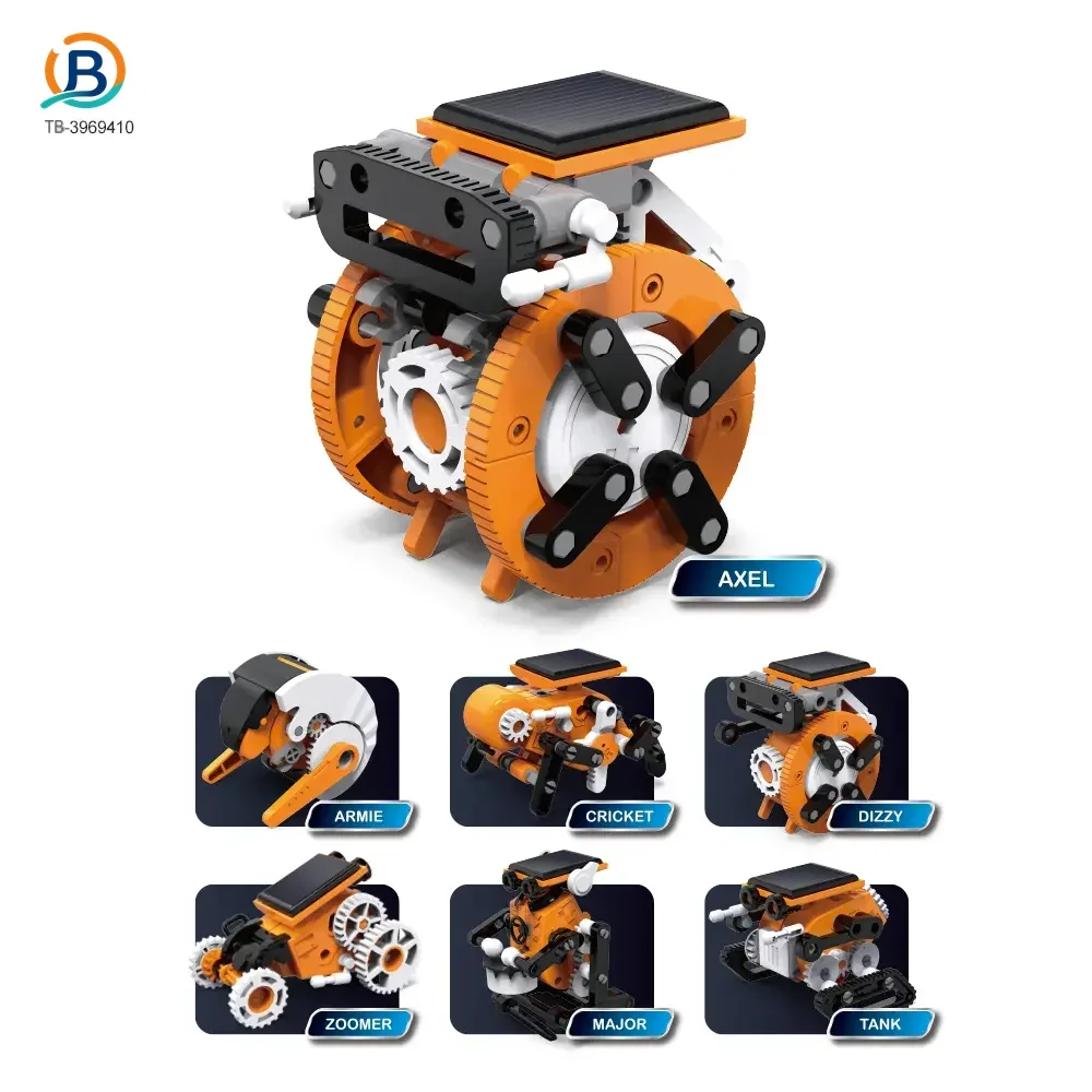 7-in-1 Solar Robot Toy, Solar Powered, Transform to Different Shapes, DIY Funs (TB-3969410) — product photograph 1