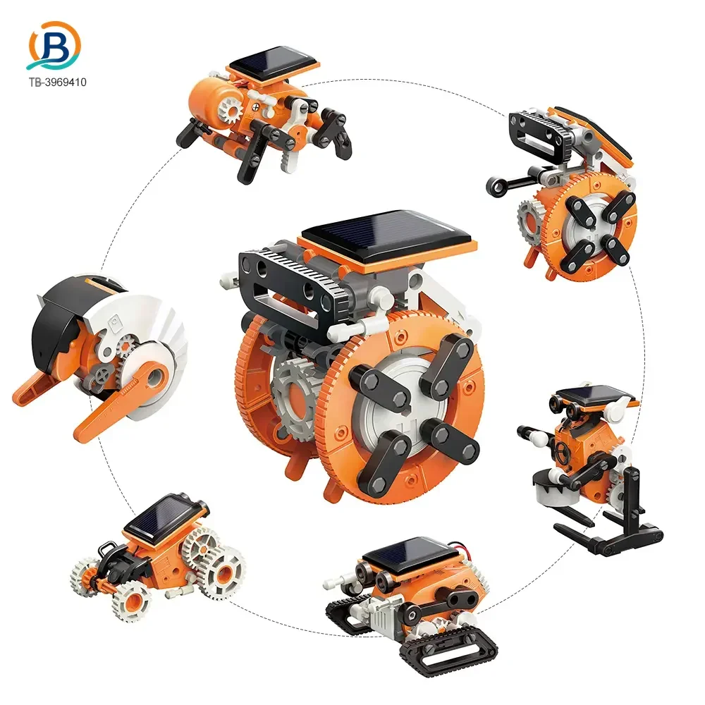 7-in-1 Solar Robot Toy, Solar Powered, Transform to Different Shapes, DIY Funs (TB-3969410) — product photograph 3