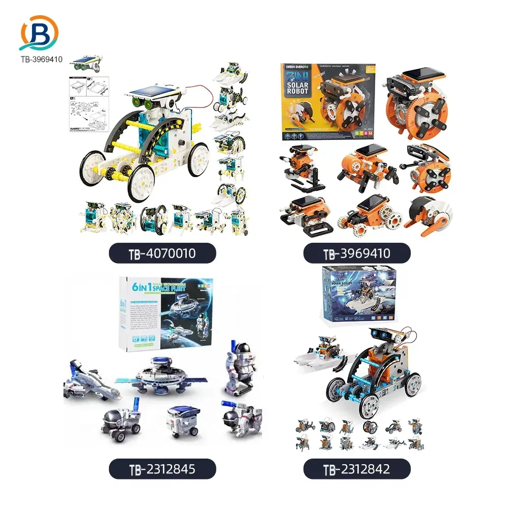 7-in-1 Solar Robot Toy, Solar Powered, Transform to Different Shapes, DIY Funs (TB-3969410) — product photograph 5