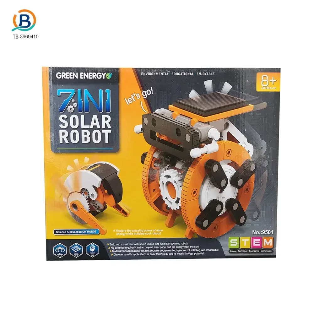 7-in-1 Solar Robot Toy, Solar Powered, Transform to Different Shapes, DIY Funs (TB-3969410) — product photograph 6