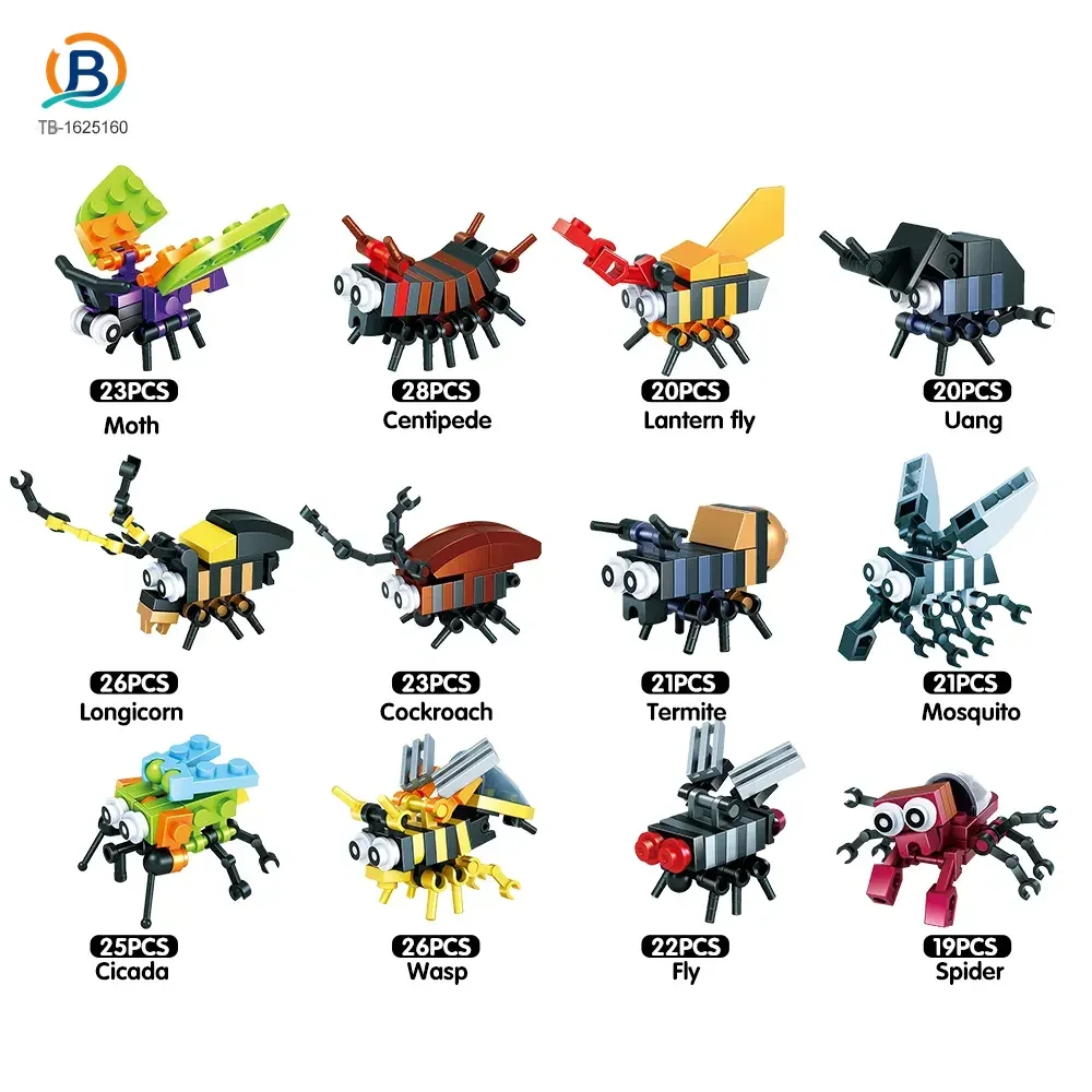 Insect Set Building Bricks For Kids Creative Playing (TB-1625160) — product photograph 2