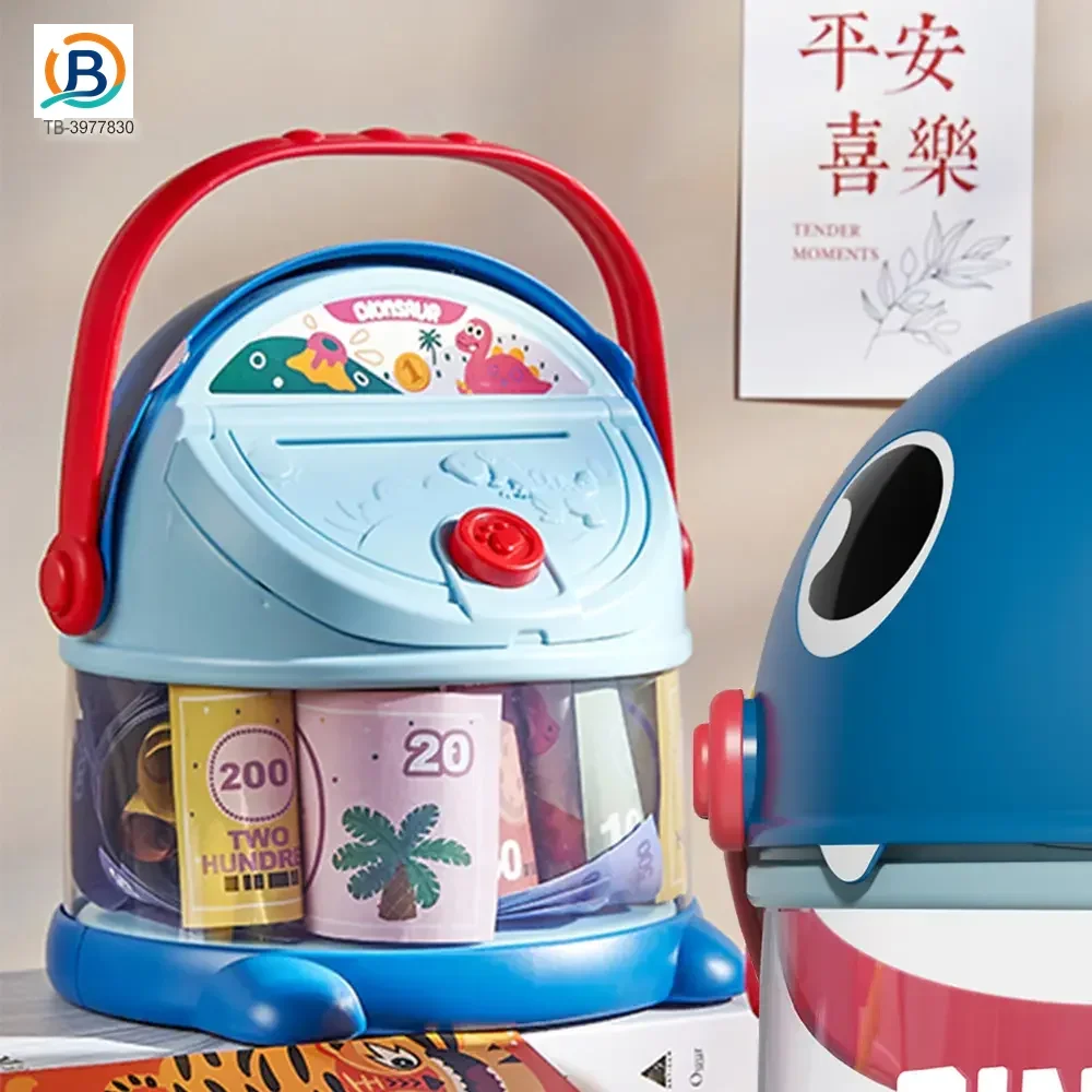 Dinosaur Piggy Bank, Transparent Deposit Box With a Wish Book, ABS Material (TB-3977830) — product photograph 5