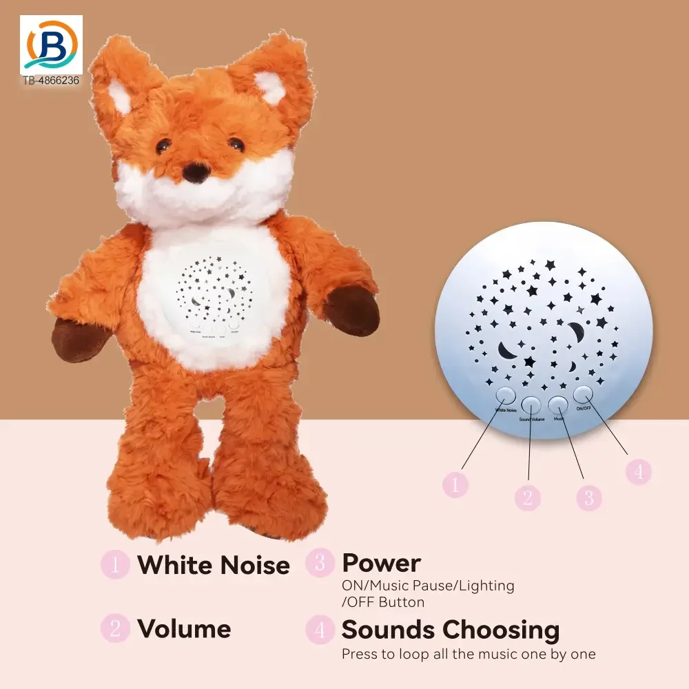 Music Soothes Plush Toy Within Starry Projection, White Noise, Music Loop, Voice IC Detachable For Cleaning (TB-4866236) — product photograph 1
