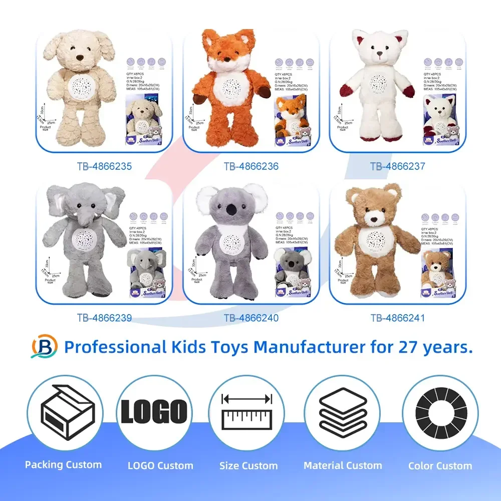 Music Soothes Plush Toy Within Starry Projection, White Noise, Music Loop, Voice IC Detachable For Cleaning (TB-4866236) — product photograph 6