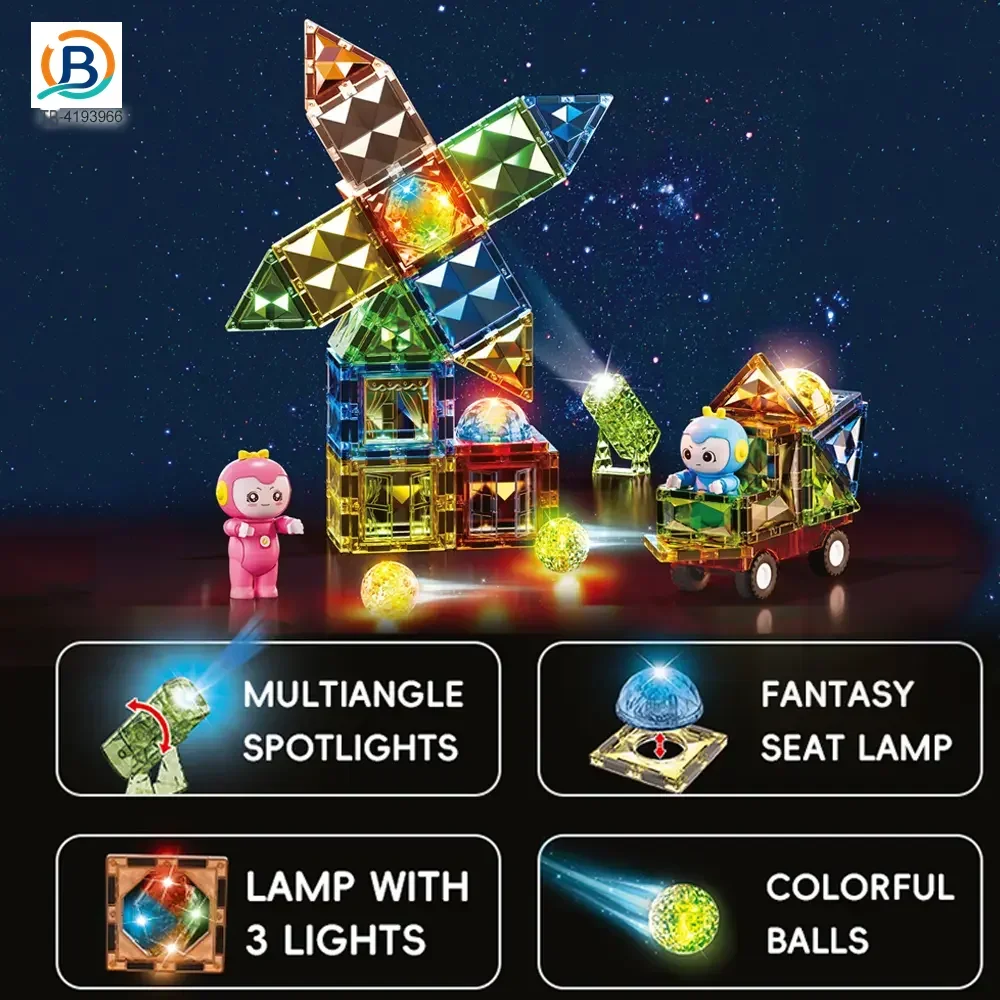Glowing Magnetic Brick Toy (TB-4193966) — product photograph 2