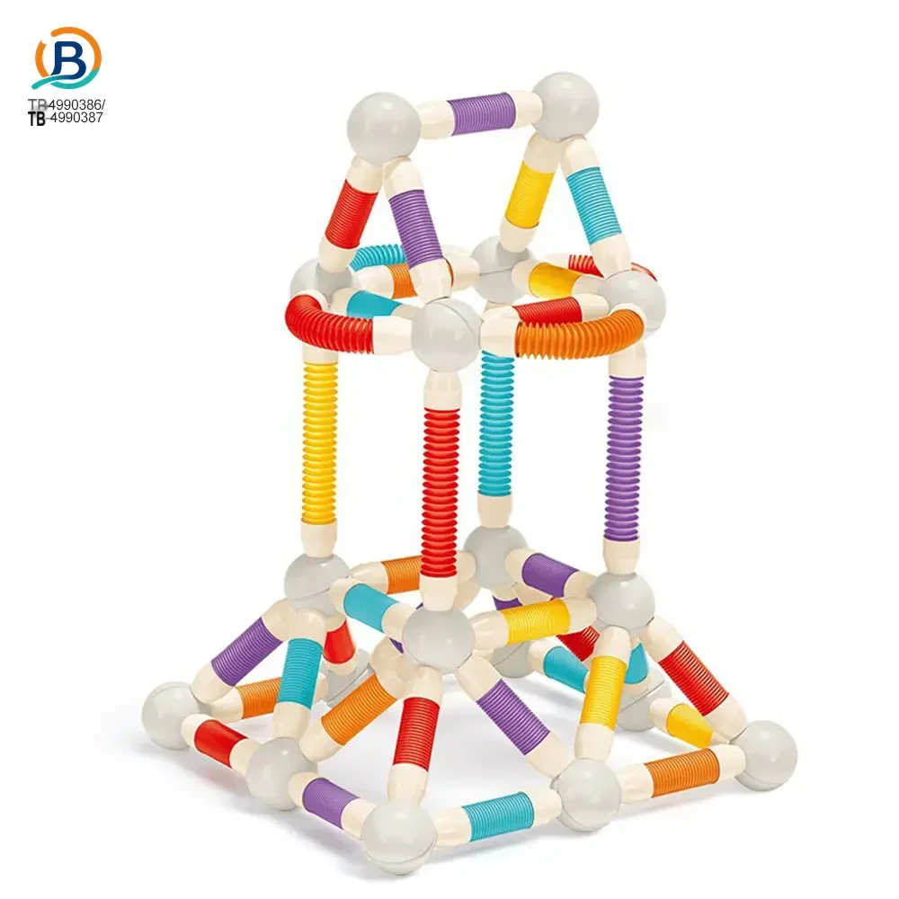 Telescopic Magnetic Rod Toys, 720° Rotation, 2D/3D Buildings Available (TB-4990386, TB-4990387) — product photograph 3