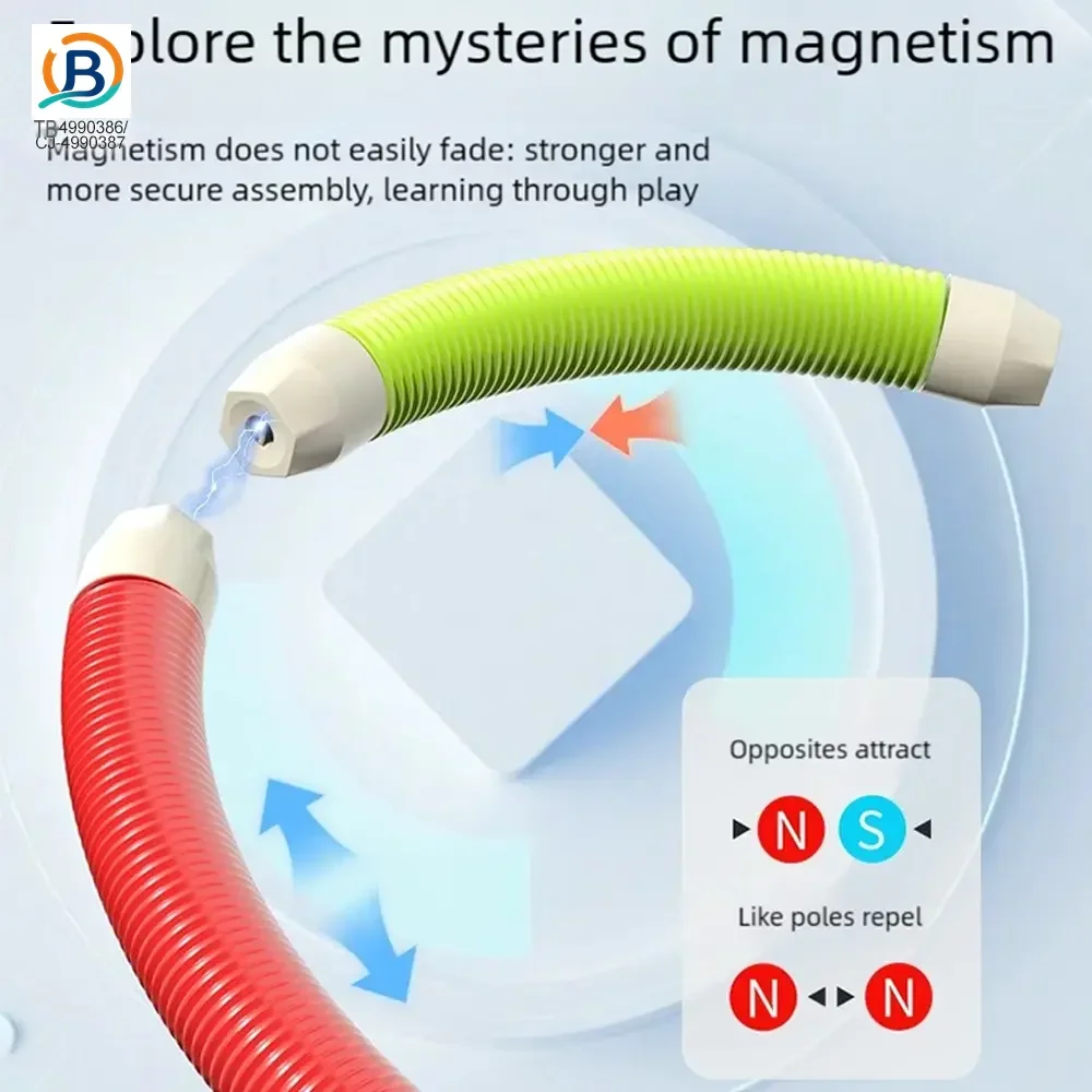 Telescopic Magnetic Rod Toys, 720° Rotation, 2D/3D Buildings Available (TB-4990386, TB-4990387) — product photograph 7