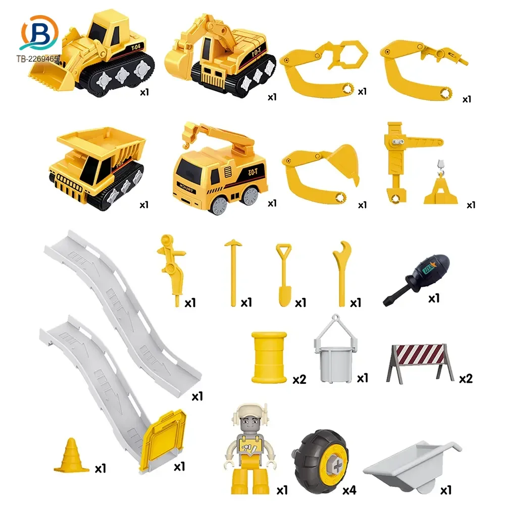 3-in-1 Track Excavator Toy, Engineering Vehicle (TB-2269465) — product photograph 3