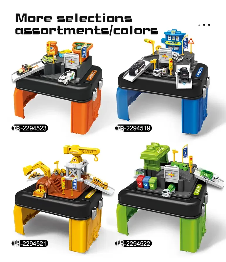 Parking Lot Backpack Toy Set, Diecast Racing (TB-2294523) — illustrated product details, panel 4