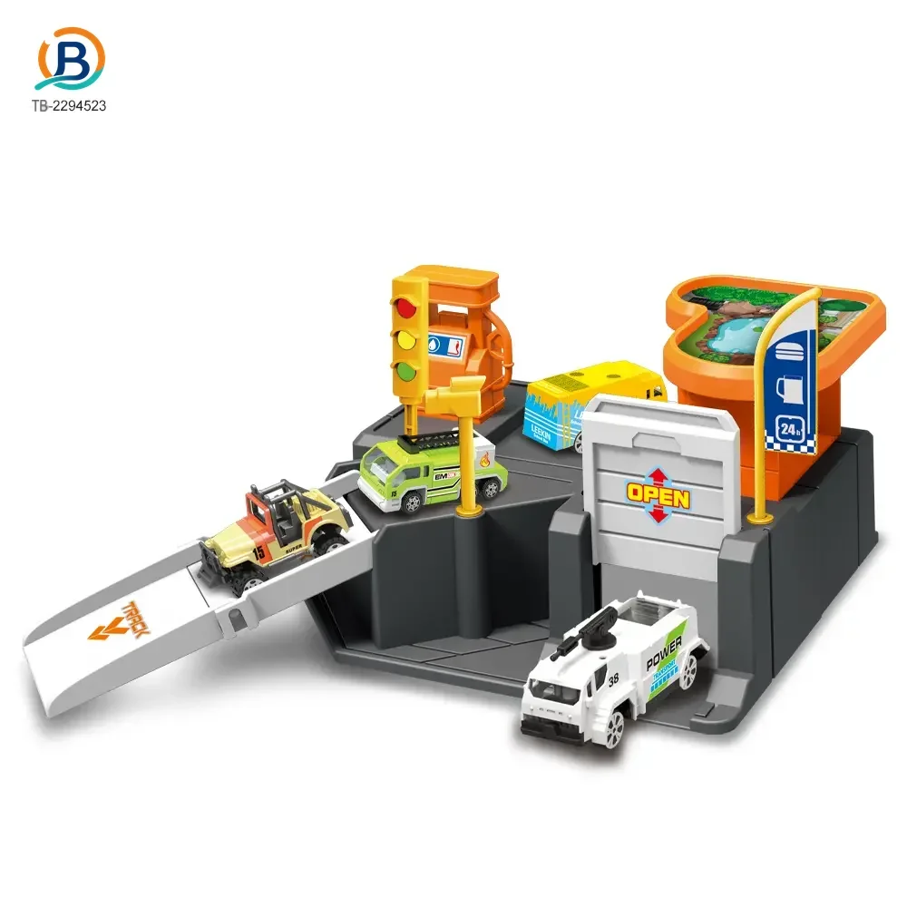 Parking Lot Backpack Toy Set, Diecast Racing (TB-2294523) — product photograph 1