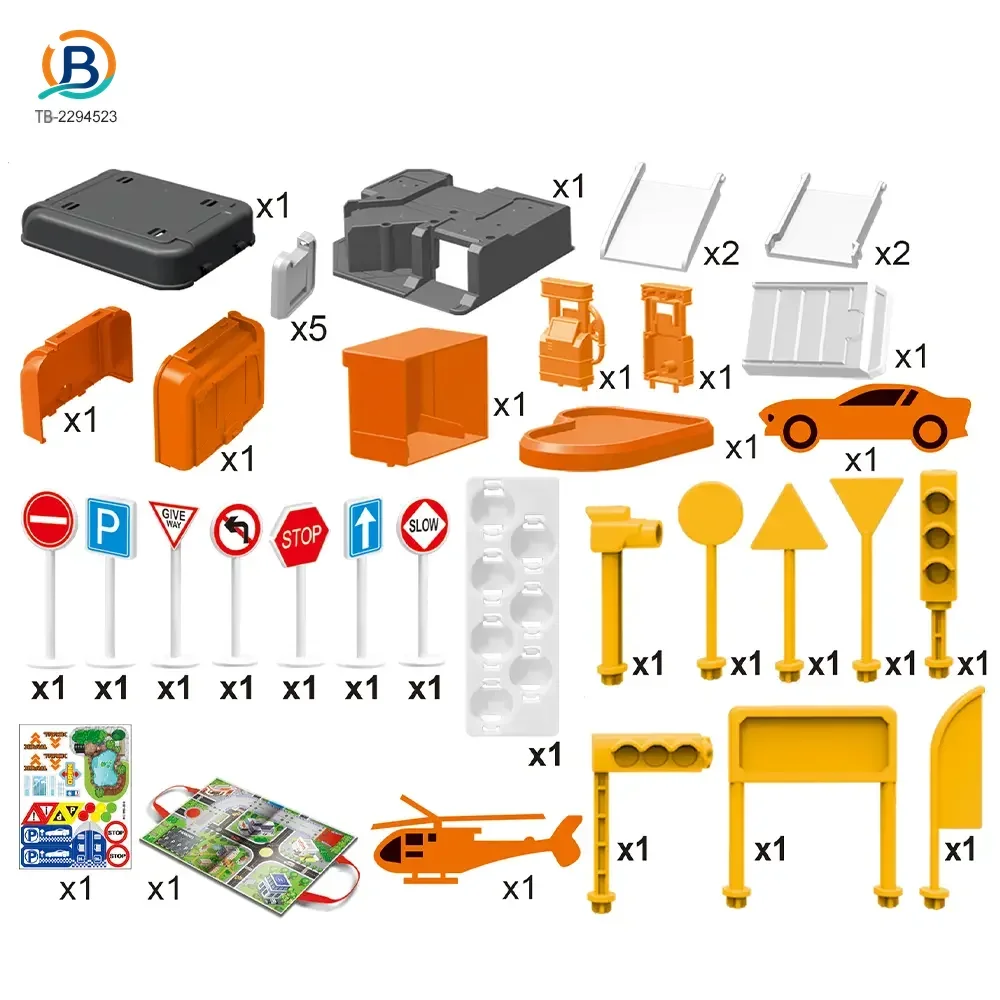 Parking Lot Backpack Toy Set, Diecast Racing (TB-2294523) — product photograph 3