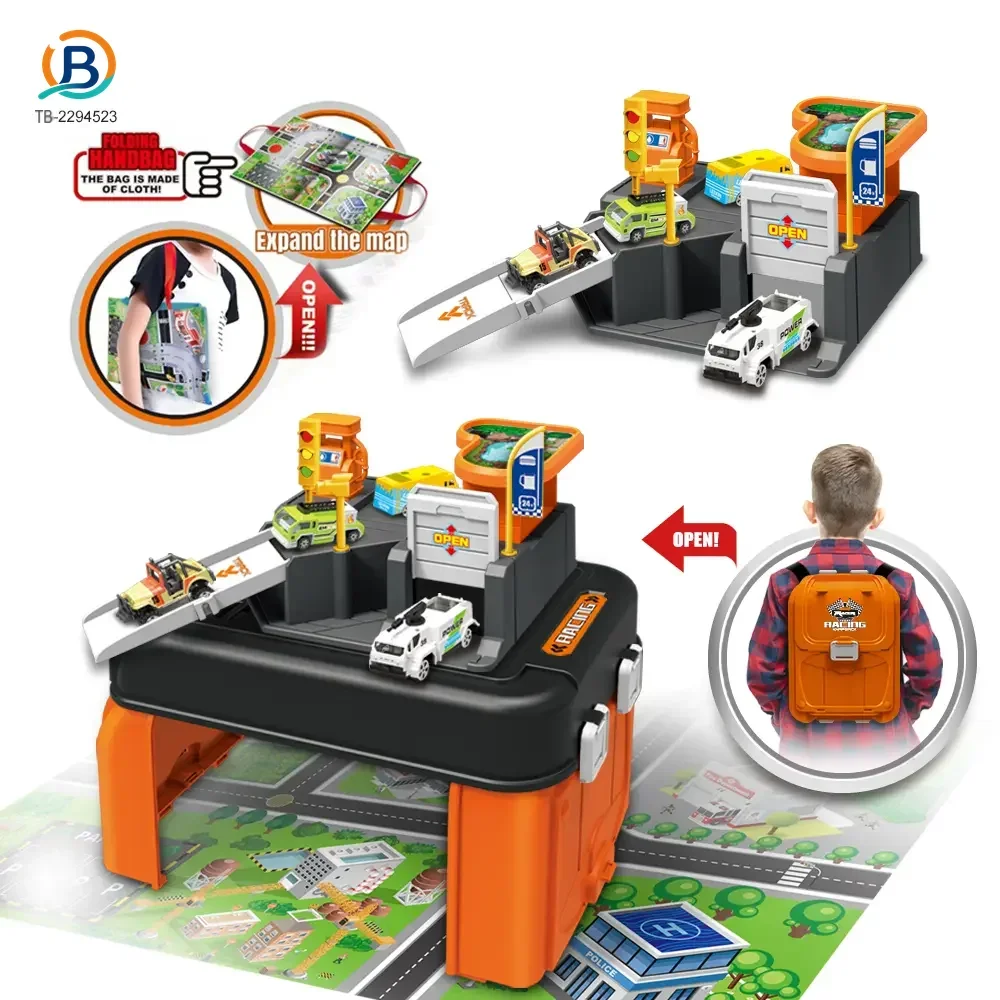 Parking Lot Backpack Toy Set, Diecast Racing (TB-2294523) — product photograph 7