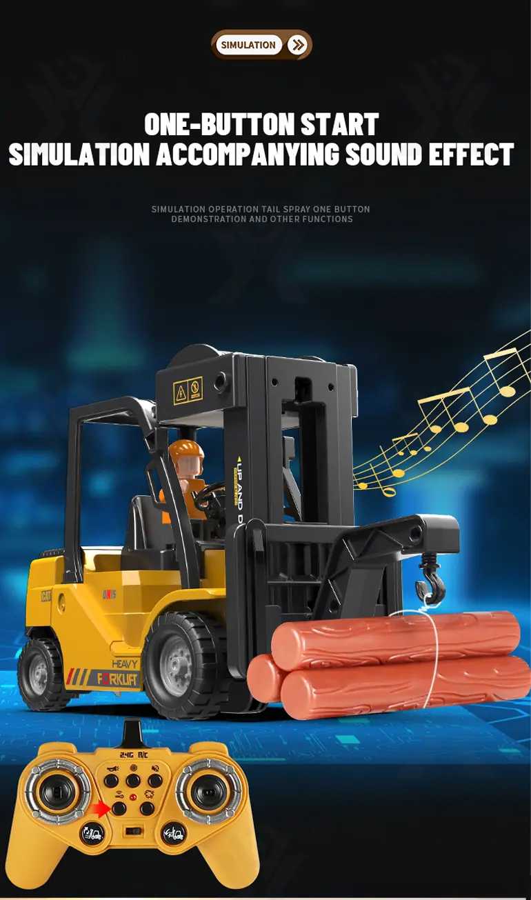 Remote Control Forklift Toys (TB-4136826) — illustrated product details, panel 8