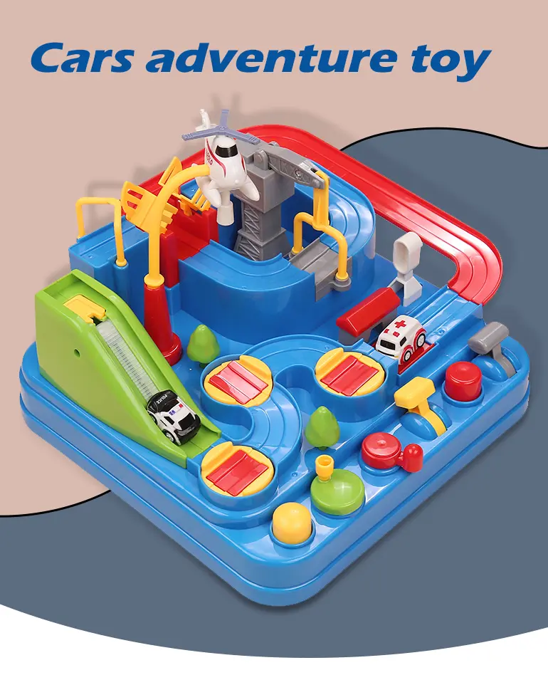 Car Adventure Track Game Toy With Six Operational Buttons (TB-2160156) — illustrated product details, panel 1