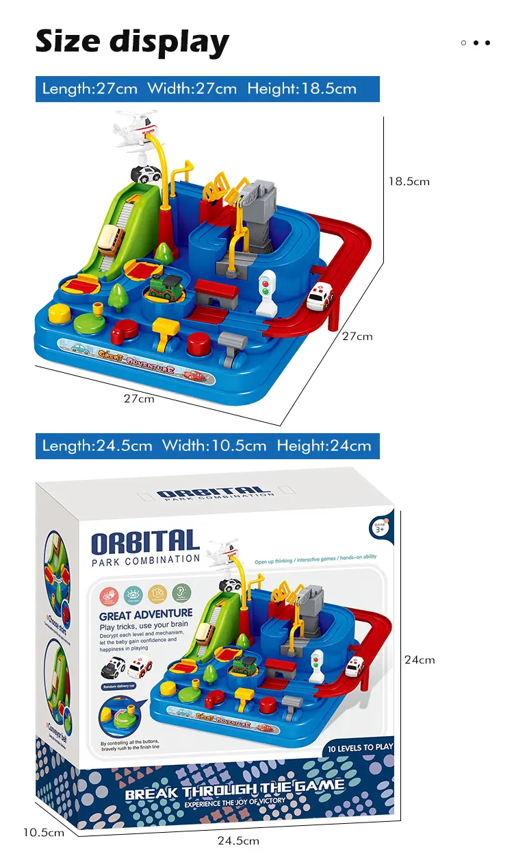 Car Adventure Track Game Toy With Six Operational Buttons (TB-2160156) — illustrated product details, panel 6