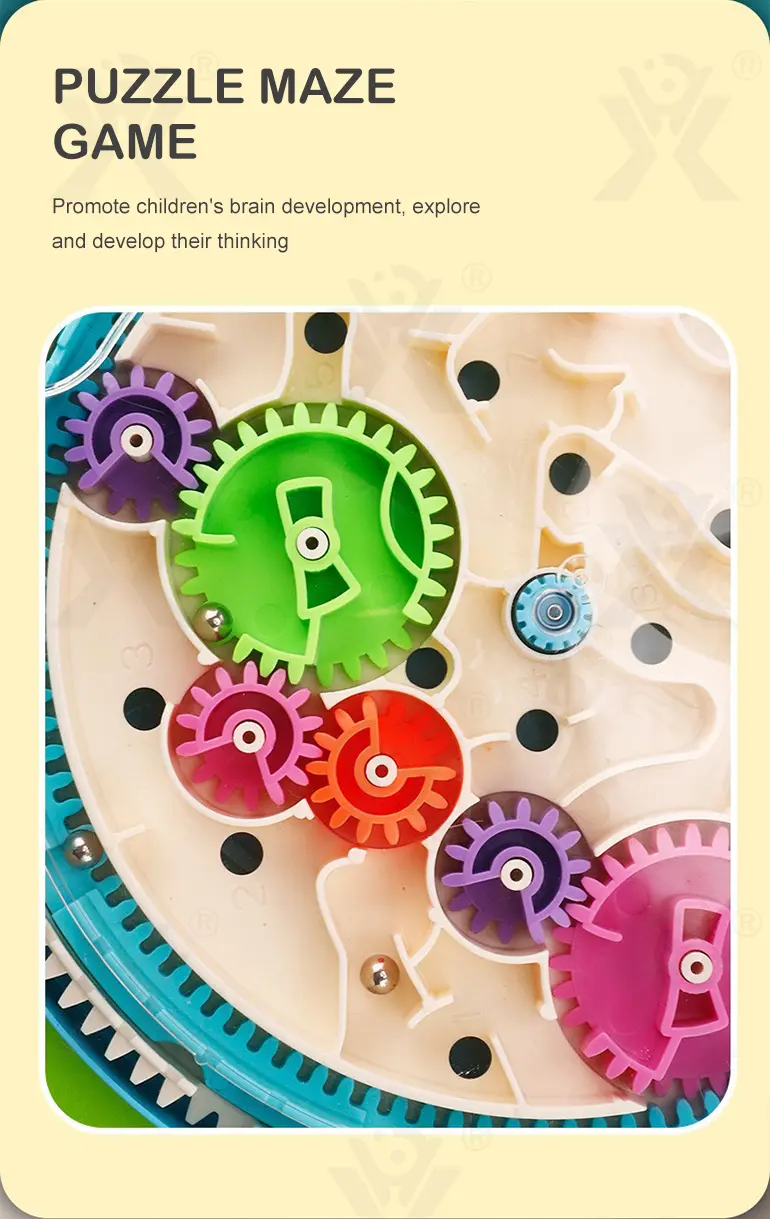 Gear Maze Puzzle Toy For Boosting Kids’ Development (TB-4126264) — illustrated product details, panel 2