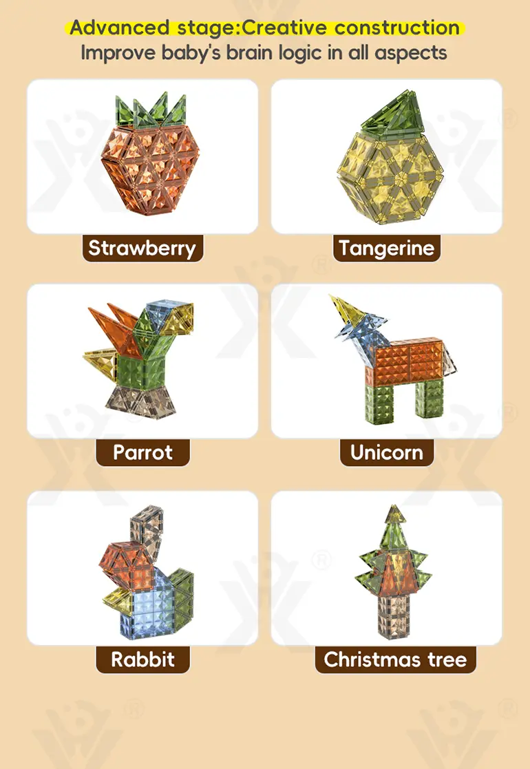 Dinosaur Park Magnetic Tiles Toy (TB-4219345) — illustrated product details, panel 11