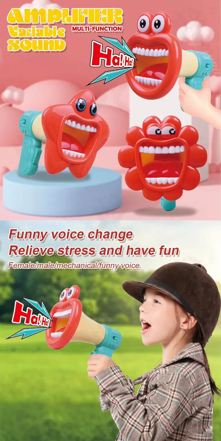 Multi-Effects Voice Changer Toy (TB-4868695) — illustrated product details, panel 1