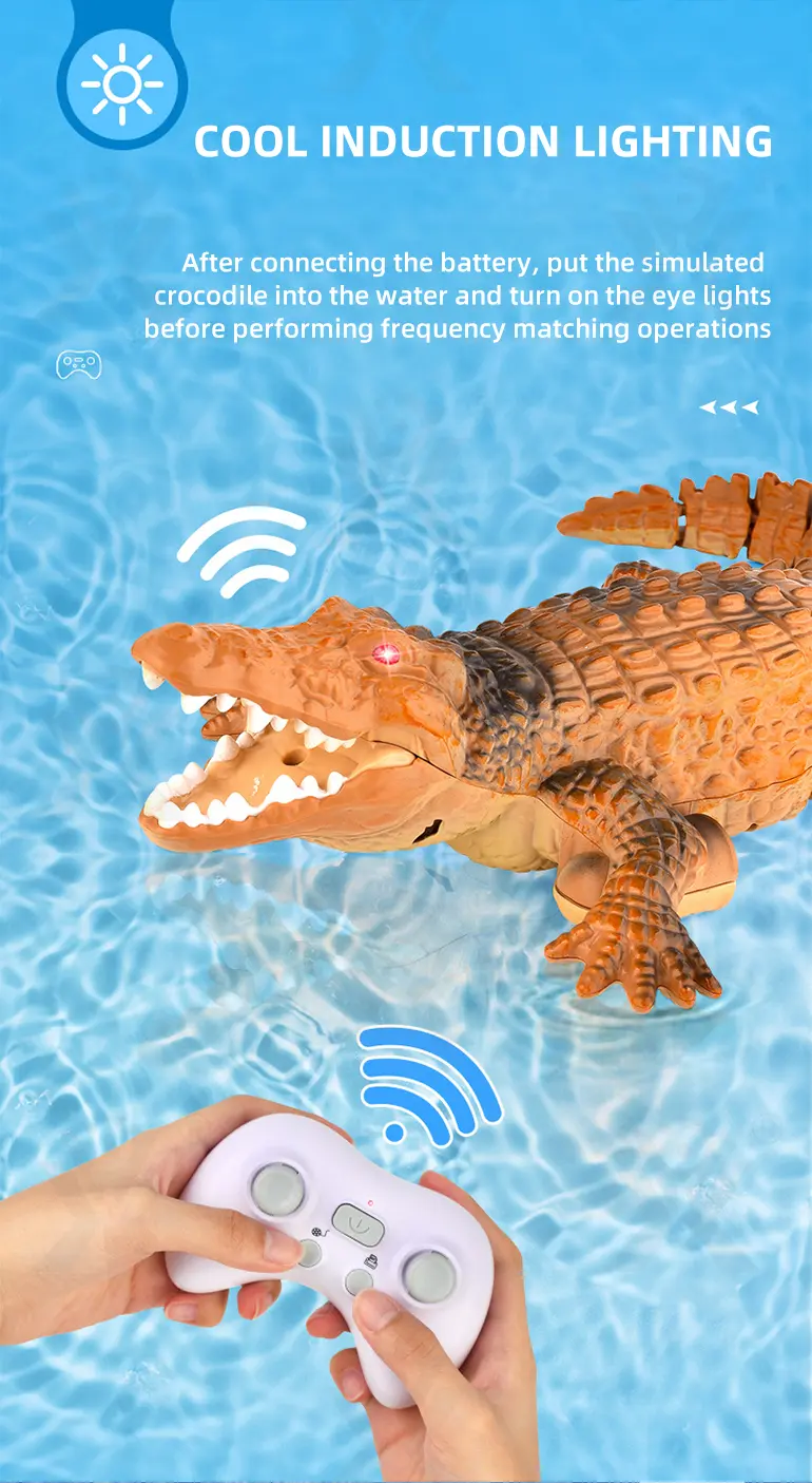 Remote Control Water Crocodile Toy (TB-4475151) — illustrated product details, panel 2