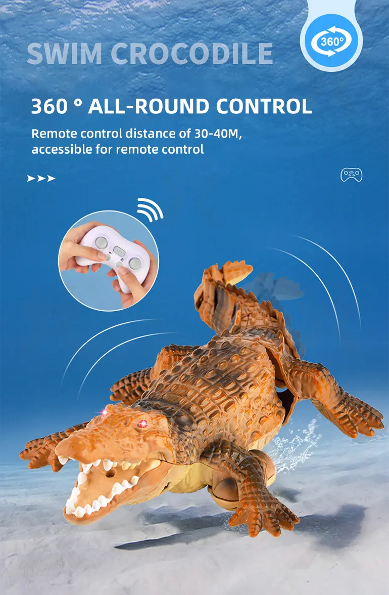 Remote Control Water Crocodile Toy (TB-4475151) — illustrated product details, panel 3