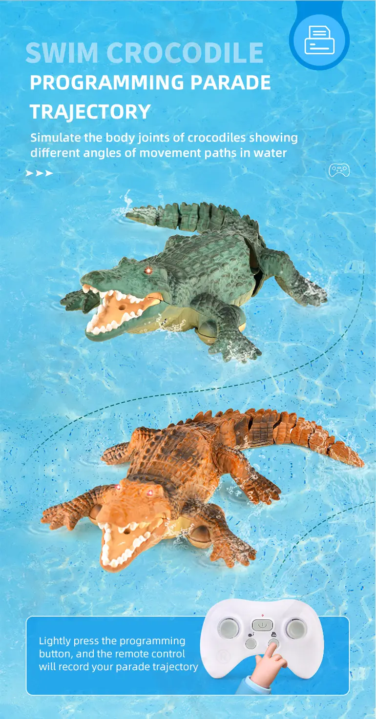 Remote Control Water Crocodile Toy (TB-4475151) — illustrated product details, panel 4